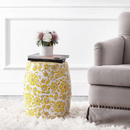 Cibola Garden Stool by HedgeApple Essentials in yellow. Made from unique in a modern style.