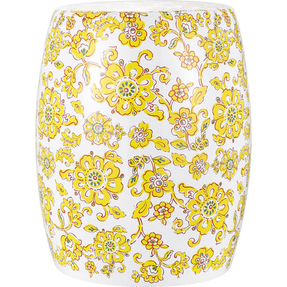 Cibola Garden Stool by HedgeApple Essentials in yellow. Made from unique in a modern style.