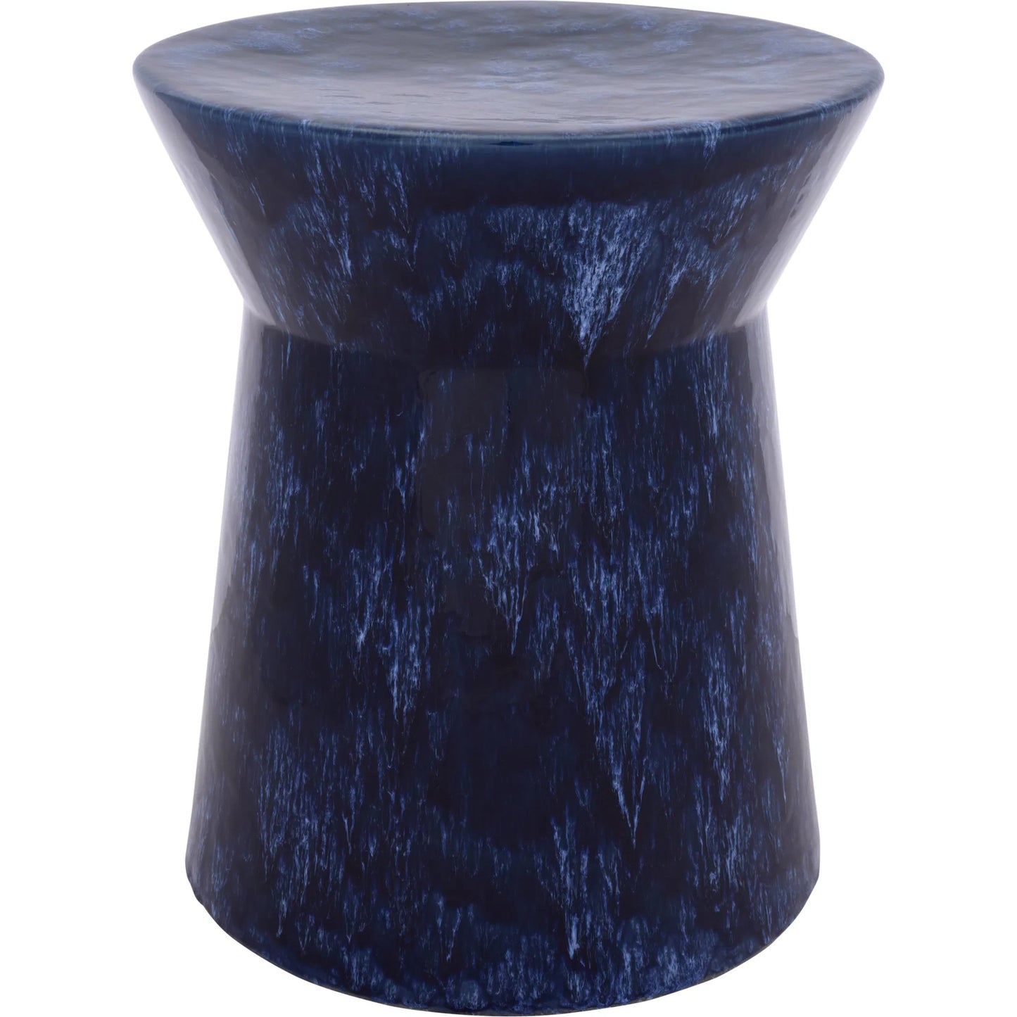 000 SI-2526487 | Primary Silo | Anne Garden Stool by HedgeApple Essentials in blue. Made from ceramic in a eclectic & global style.