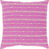 Bright Pink, Cream / Down Feather / 18" x 18"