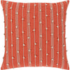 Bright Orange, Cream / Down Feather / 22 x 22