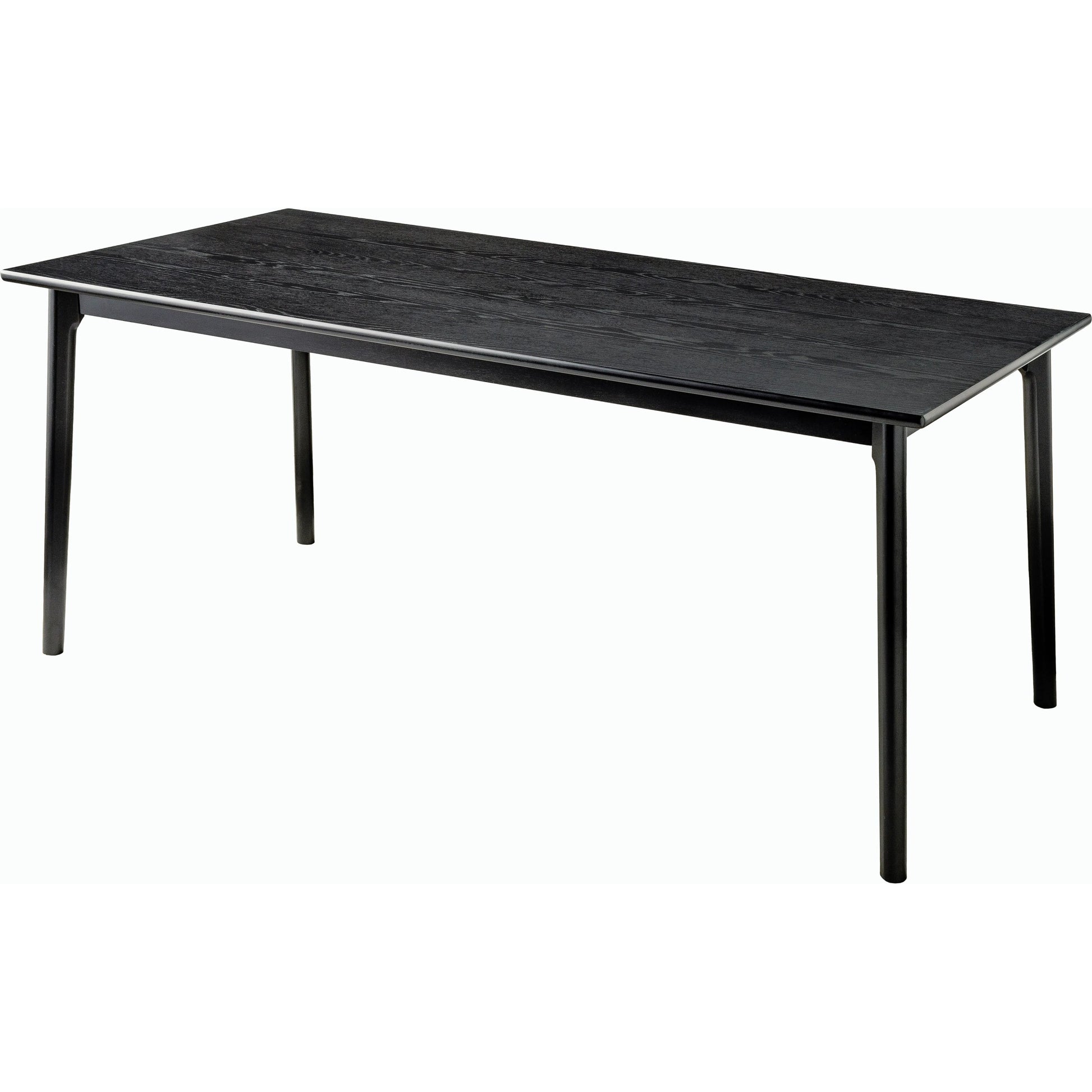 Acworth Table by Surya in top: black, base: black and stainedstained. Made from wood veneer, rubber wood in a modern style.