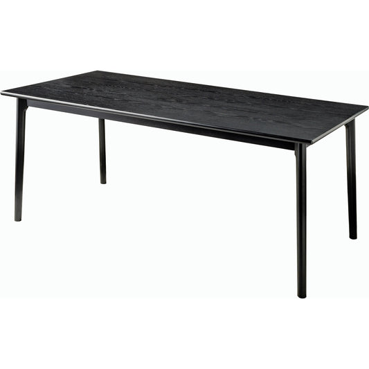 Acworth Table by Surya in top: black, base: black and stainedstained. Made from wood veneer, rubber wood in a modern style.