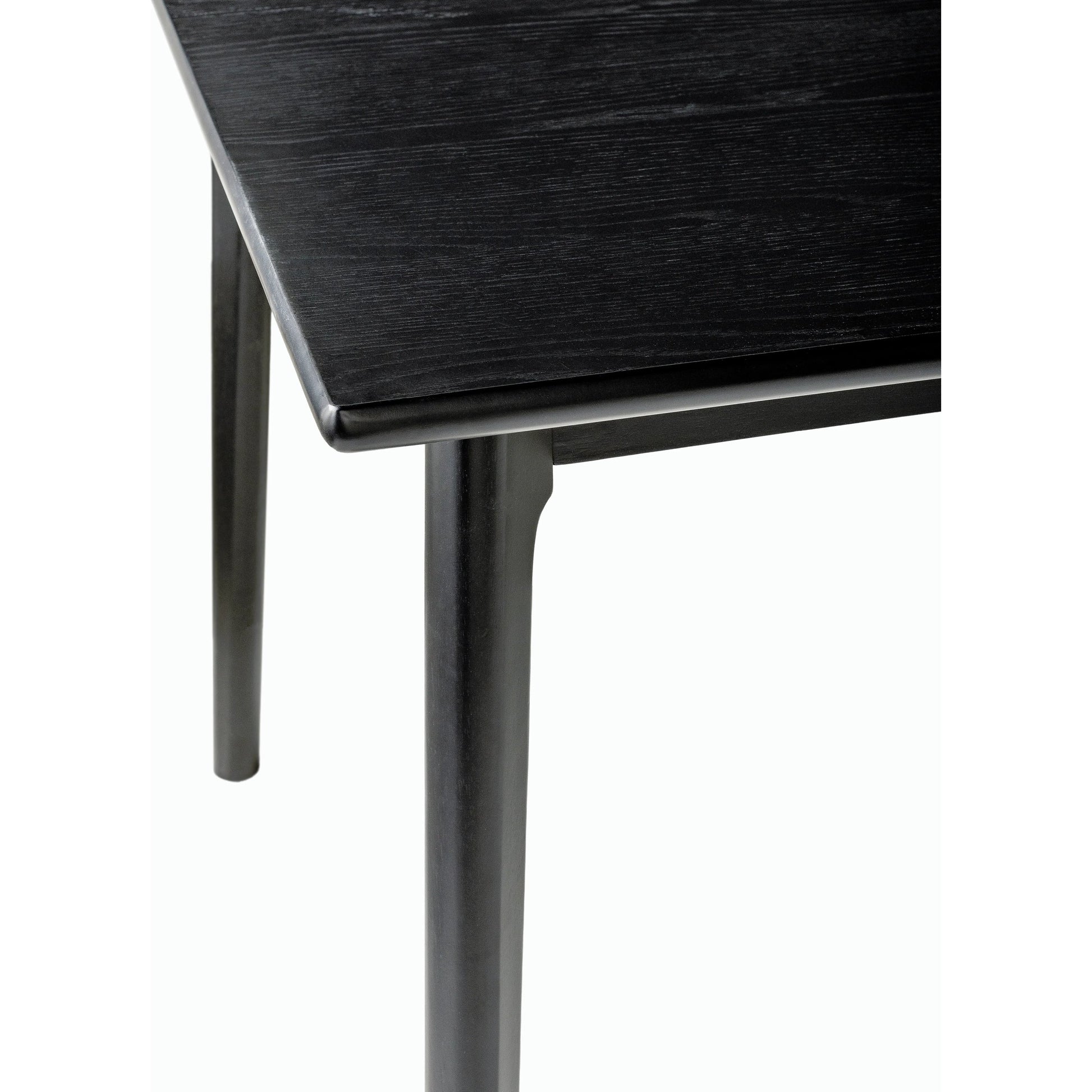 Acworth Table by Surya in black and stainedstained. Made from wood veneer, rubber wood in a modern style.