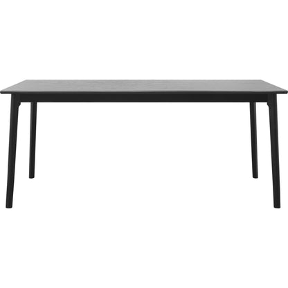 Acworth Table by Surya in top: black, base: black and stainedstained. Made from wood veneer, rubber wood in a modern style.