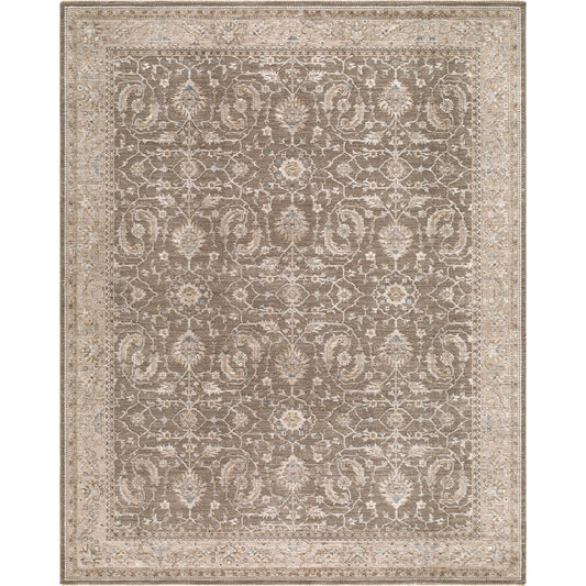 Arda ACZ-2301 Rug by Livabliss in light gray, taupe, olive, medium gray, dark brown. Made from polyester in a unique style.