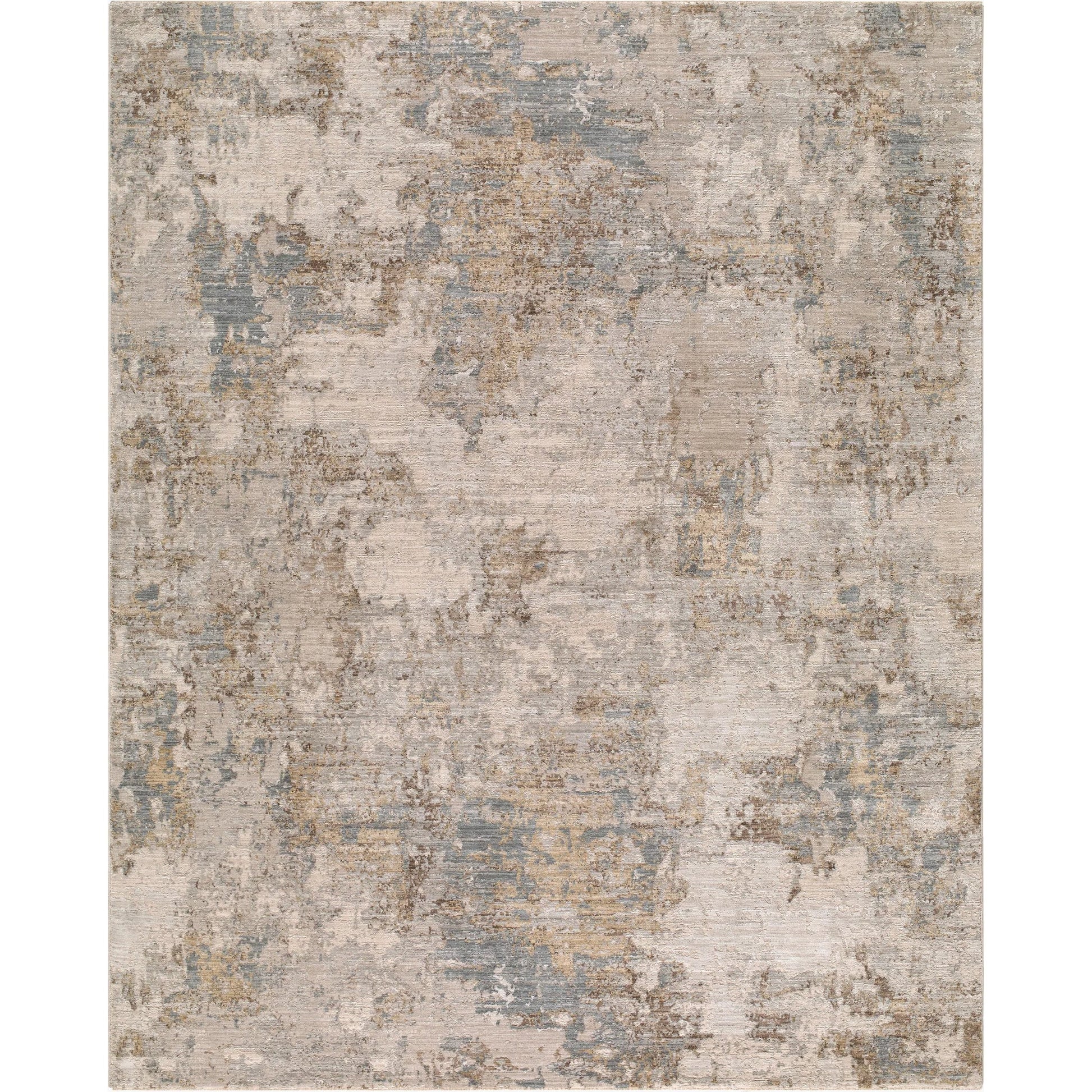 Arda ACZ-2303 Rug by Livabliss in light gray, medium gray, light brown, taupe, charcoal. Made from polyester in a unique style.
