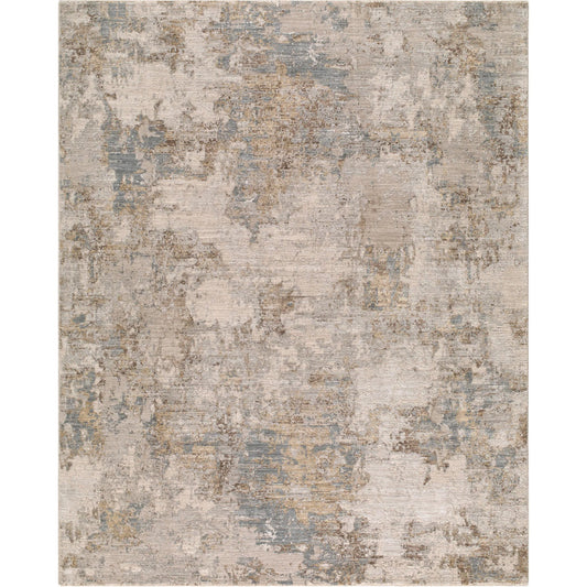 Arda ACZ-2303 Rug by Livabliss in light gray, medium gray, light brown, taupe, charcoal. Made from polyester in a unique style.