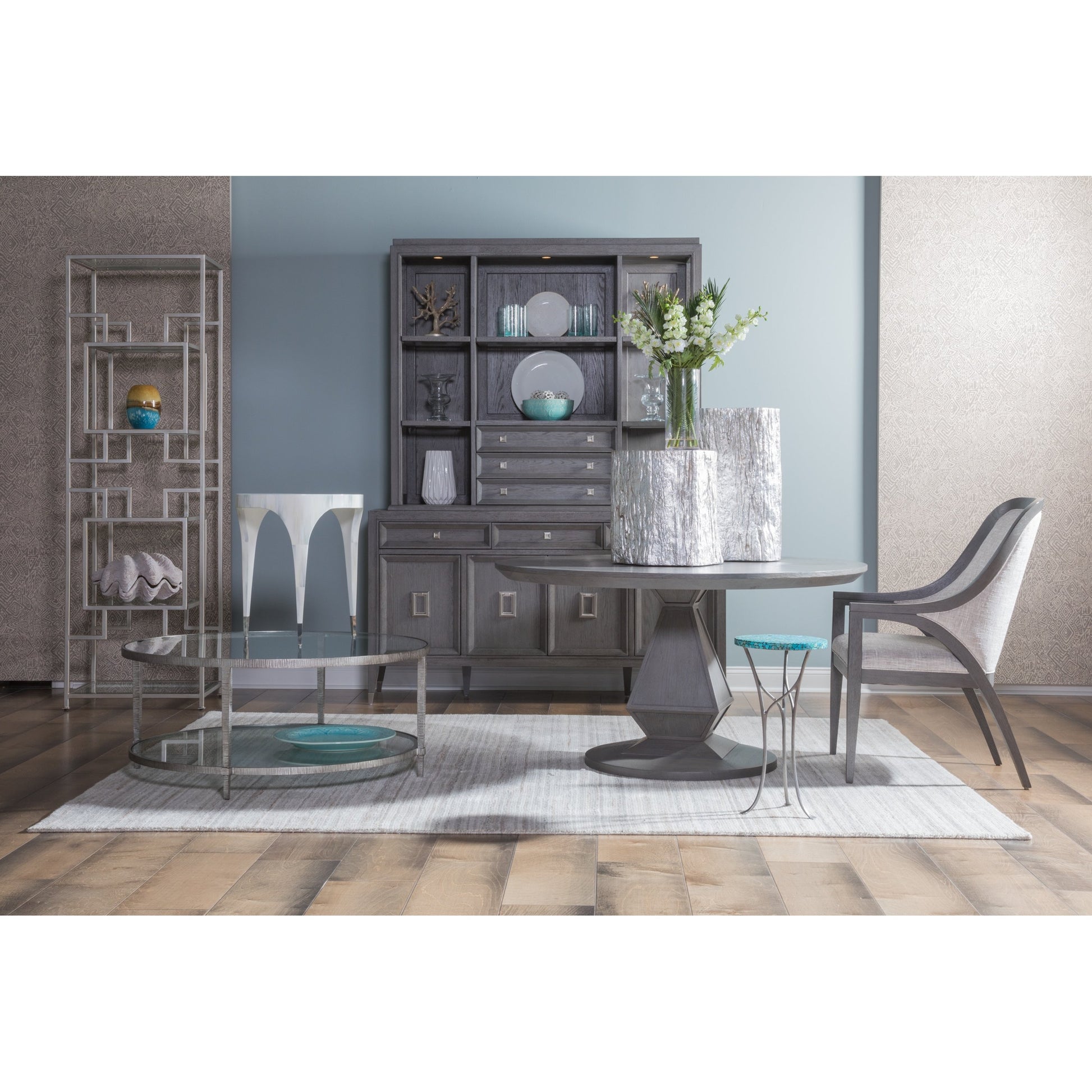 Appellation Round Dining Table by Artistica Home. Made from unique in a transitional style.