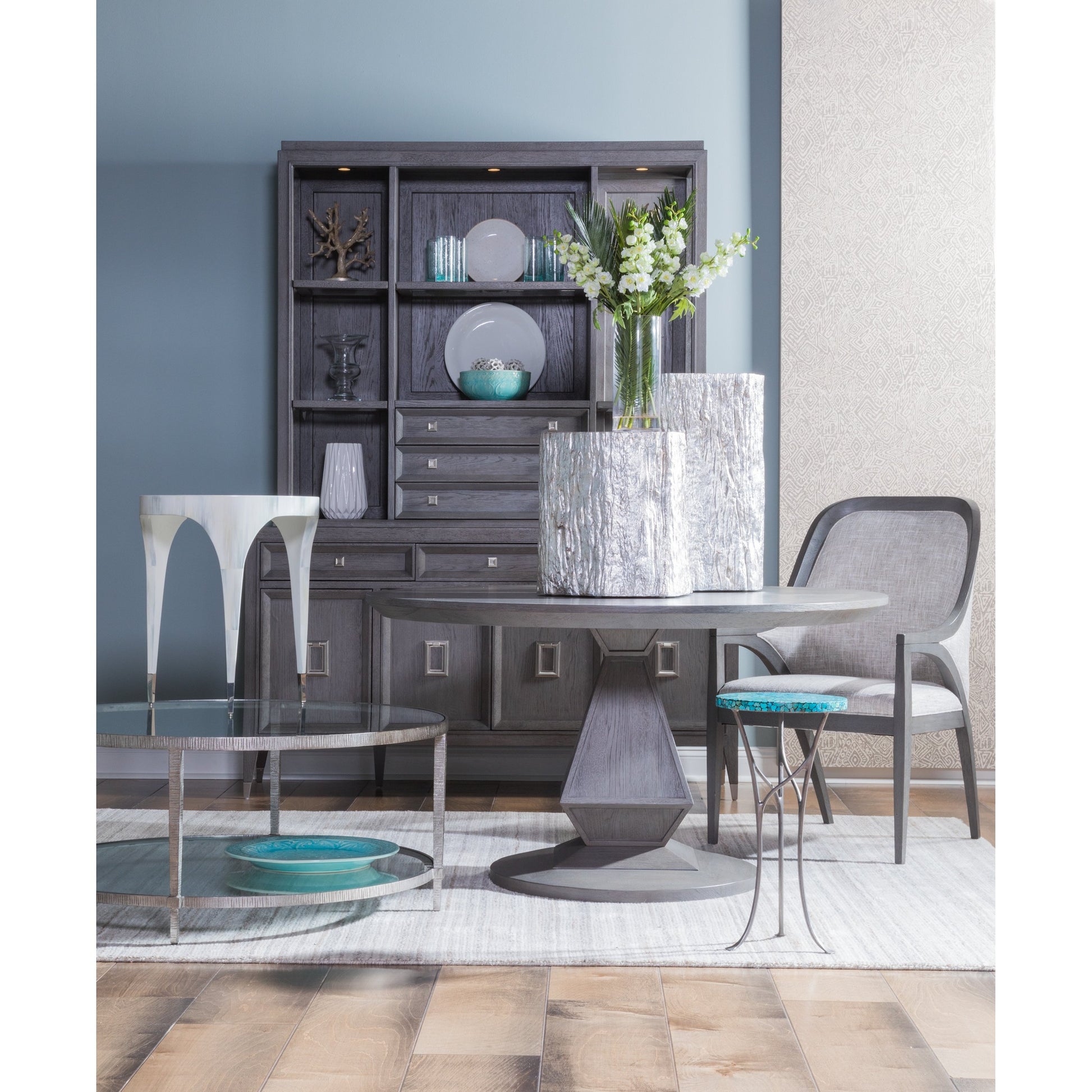 Appellation Round Dining Table by Artistica Home. Made from unique in a transitional style.