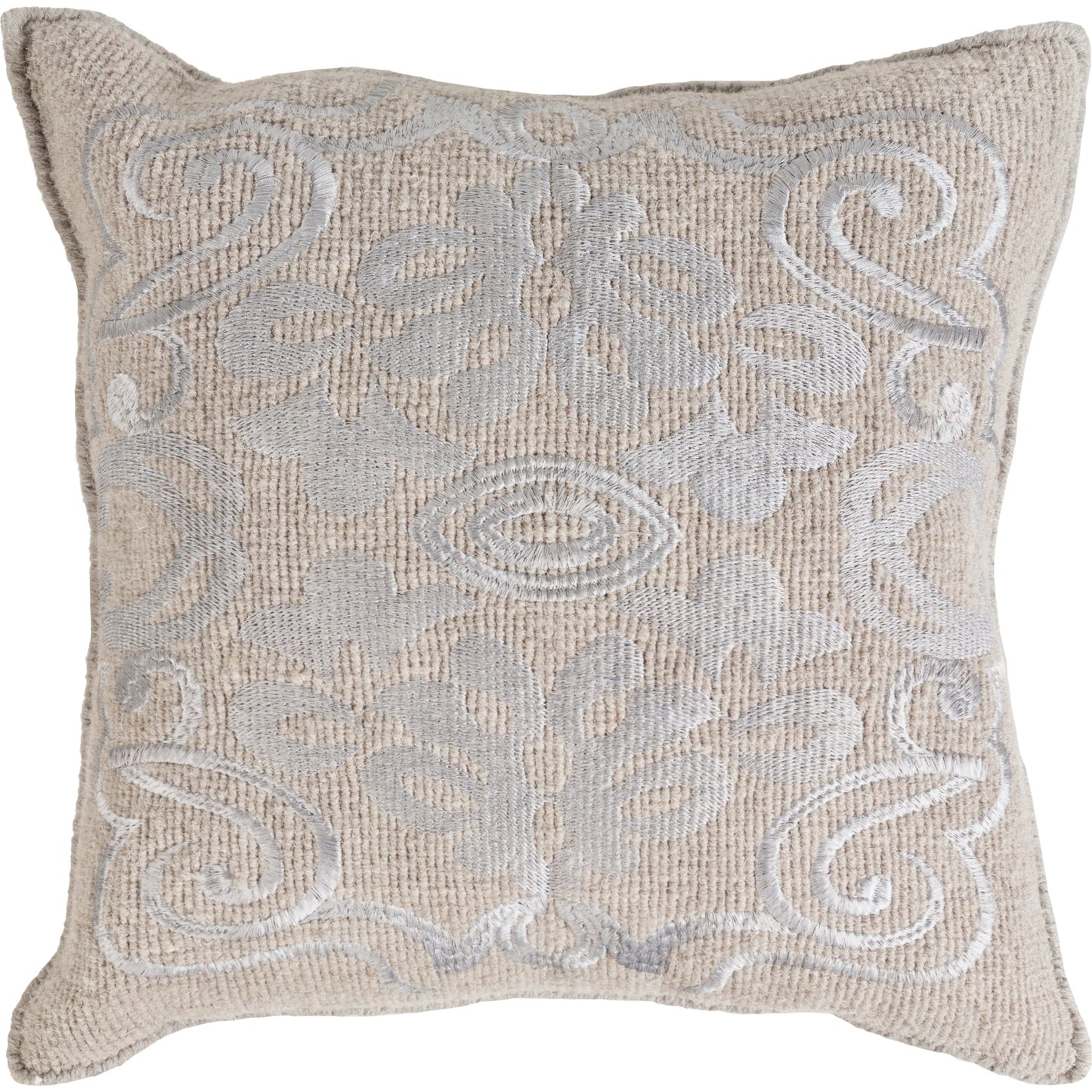 001 SI-2045931,SI-2045932 | Primary Silo | Adeline Pillow - 18800 by Surya in gray, slate. Made from front: 100% wool in a modern style.