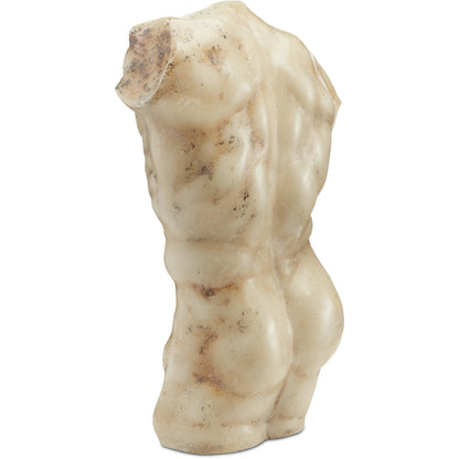 Ancient Greek Torso by Currey and Company in aged beige. Made from composite in a traditional style.