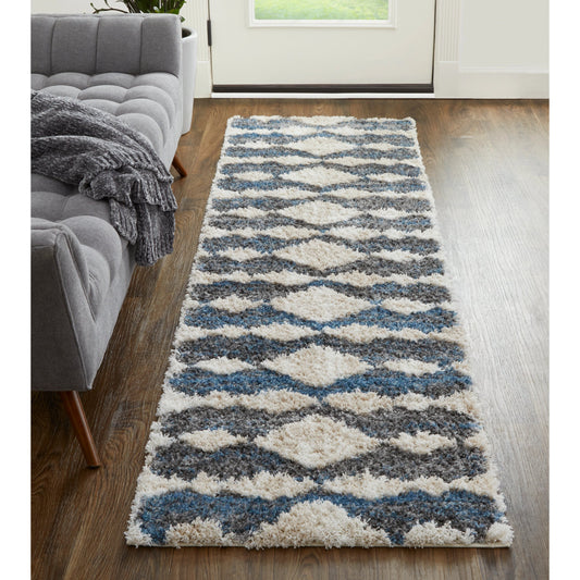 Mynka Transitional Diamond Rug - 39IFF by Feizy. Made from polyester in a unique style.
