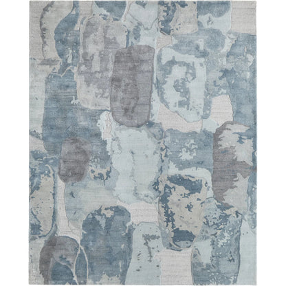 Kendall KDL8A60F Rug by Feizy in blue, gray. Made from viscose, wool in a unique style.