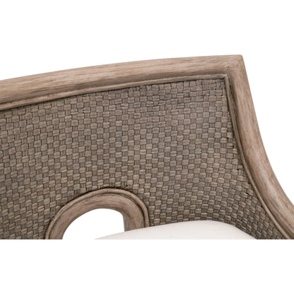 Adamo Counter Stool by Essentials For Living in french gray cabana loom, livesmart peyton, pearl, french gray mahogany. Made from solid mahogany wood, cabana loom, metal in a transitional style.