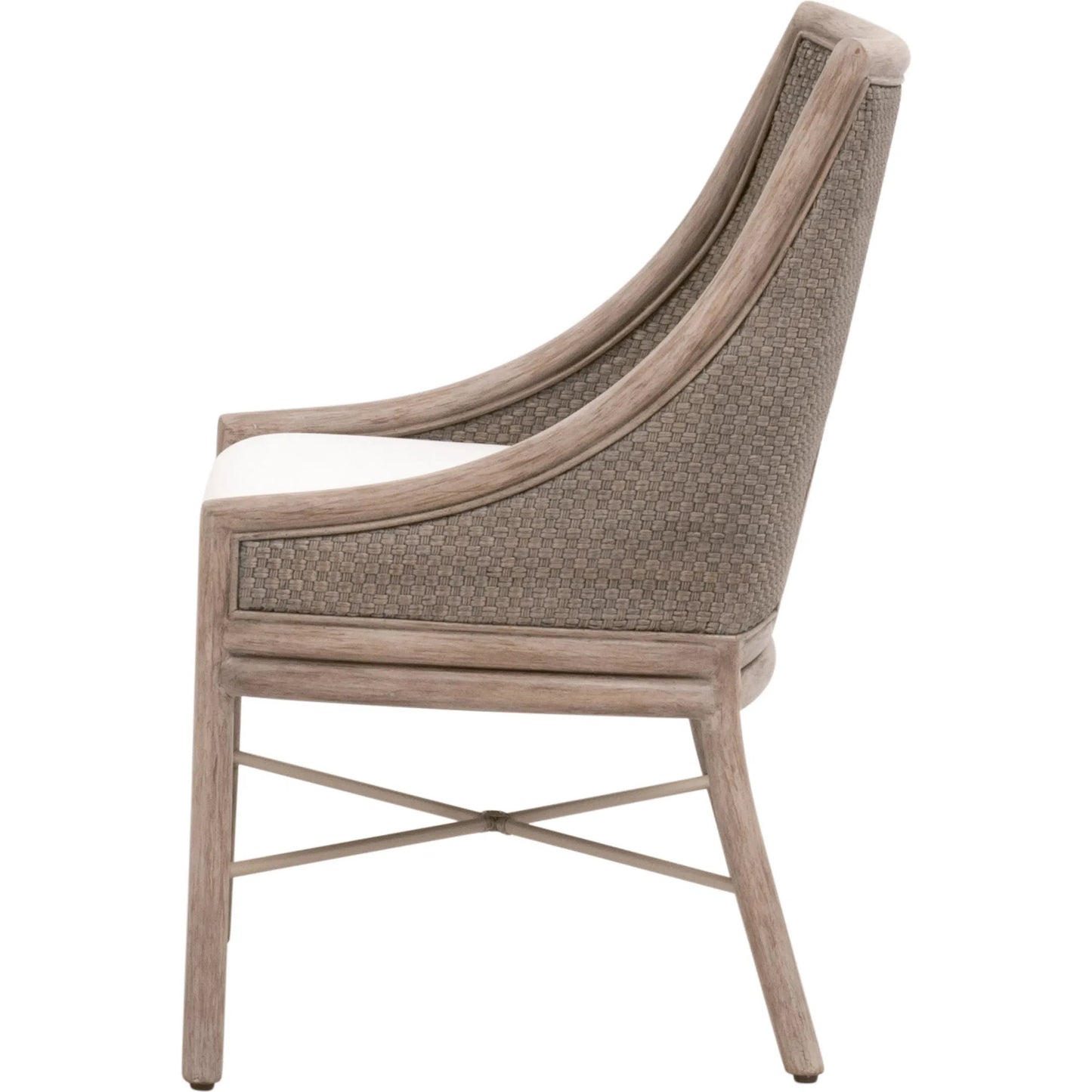 003 SI-2292616 | Additional Silo | Adamo Dining Chair (Set of 2) by Essentials For Living in french gray cabana loom, livesmart peyton, pearl, french gray mahogany. Made from solid mahogany wood, cabana loom, metal in a transitional style.