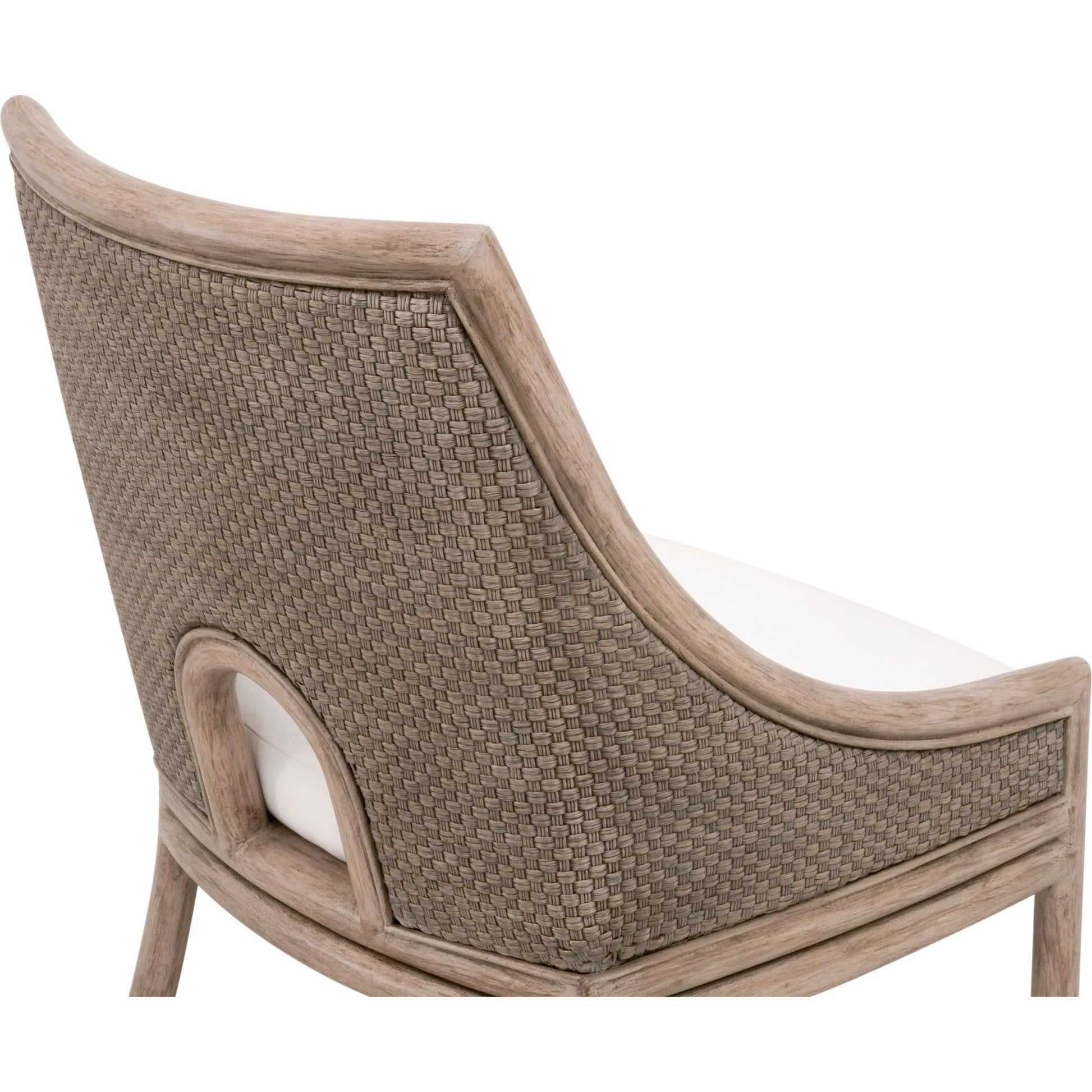 Adamo Dining Chair (Set of 2) by Essentials For Living in french gray cabana loom, livesmart peyton, pearl, french gray mahogany. Made from solid mahogany wood, cabana loom, metal in a transitional style.