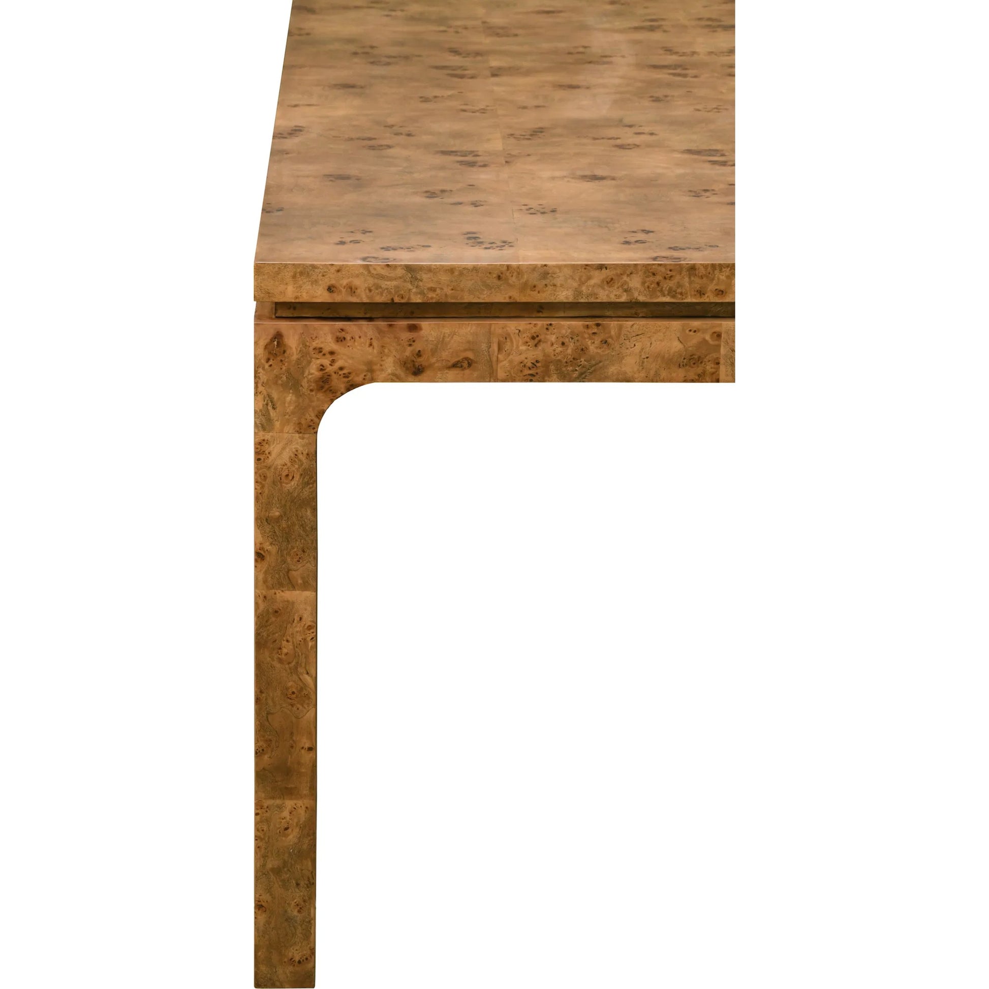 Adams Modern Rectangular Dining Table by Worlds Away in dark burl. Made from unique in a unique style.