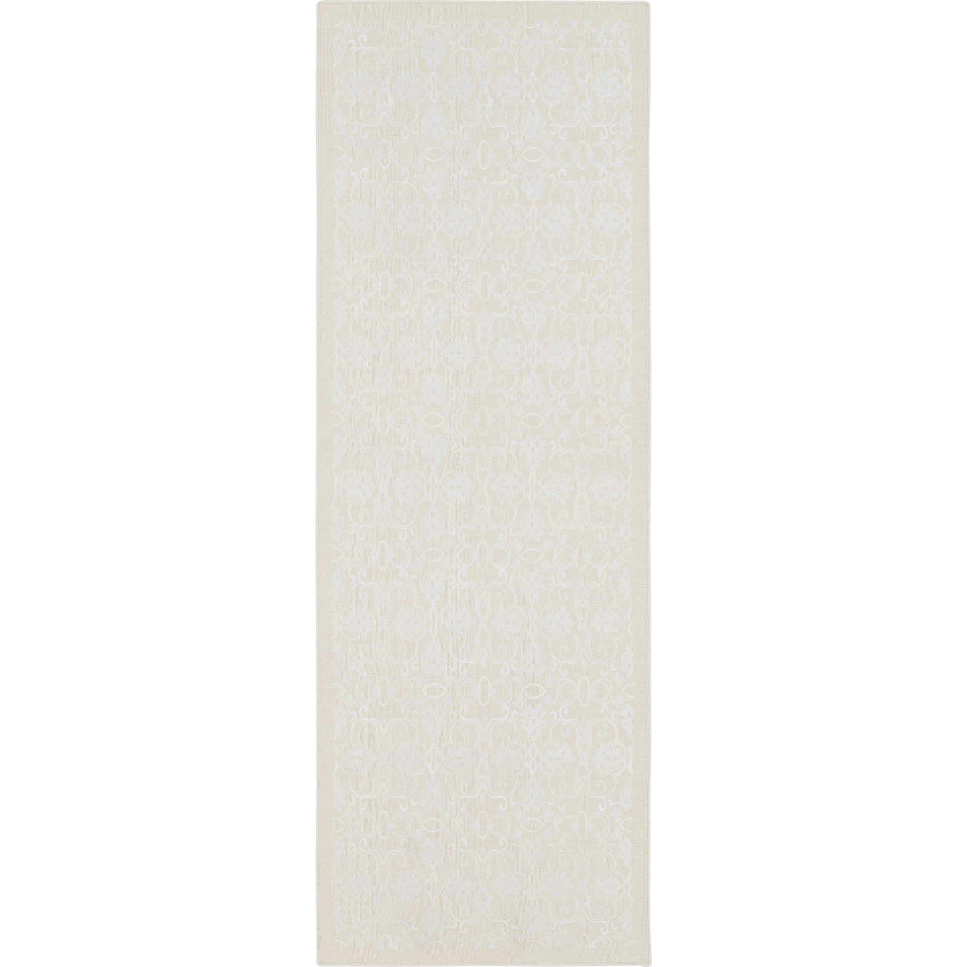Adeline ADE-6003 Rug by Surya in cream, white. Made from 60% wool, 30% viscose, 10% cotton in a unique style.