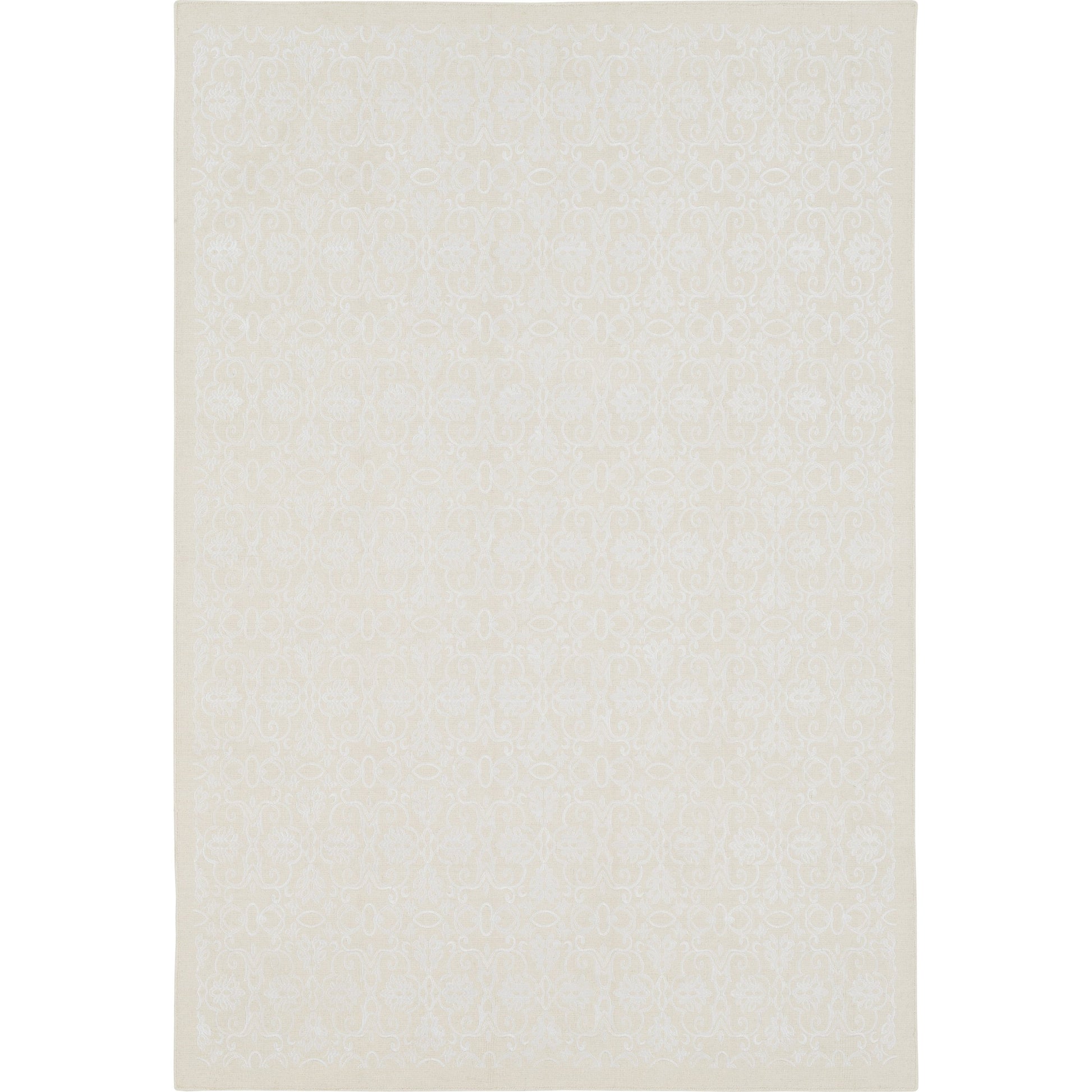 Adeline ADE-6003 Rug by Surya in cream, white. Made from 60% wool, 30% viscose, 10% cotton in a unique style.
