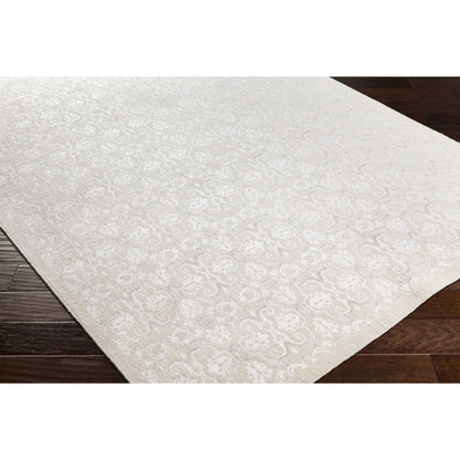 Adeline ADE-6003 Rug by Surya in cream, white. Made from 60% wool, 30% viscose, 10% cotton in a unique style.