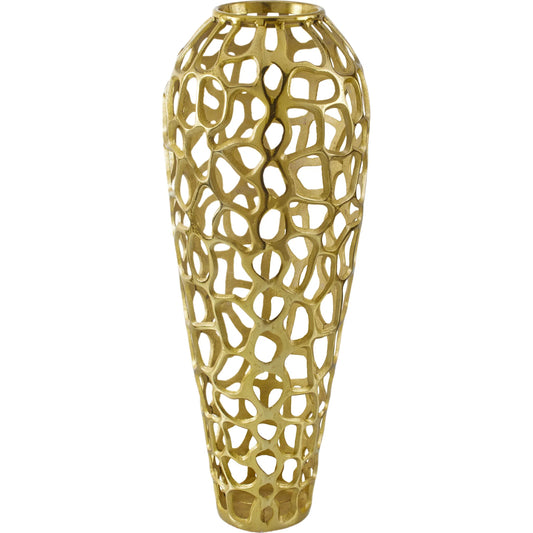 Angad Medium Vase by Surya. Made from aluminum in a unique style.