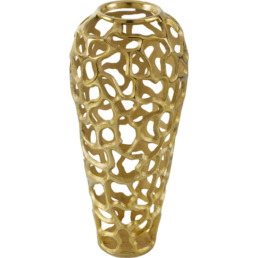 Angad Small Vase by Surya. Made from aluminum in a unique style.