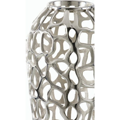 Angad Medium Vase by Surya. Made from aluminum in a modern style.