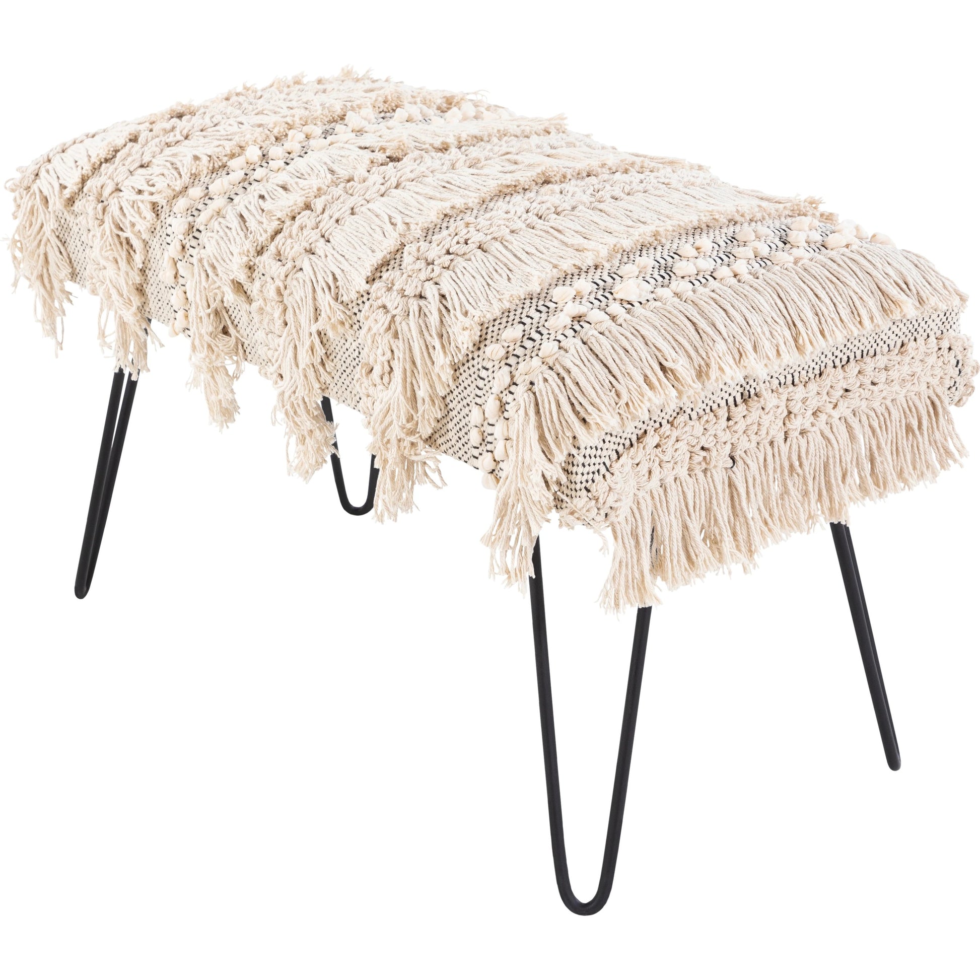 Adilah - 25279 by Livabliss in cream and powder coated. Made from cotton, metal in a eclectic & global style.