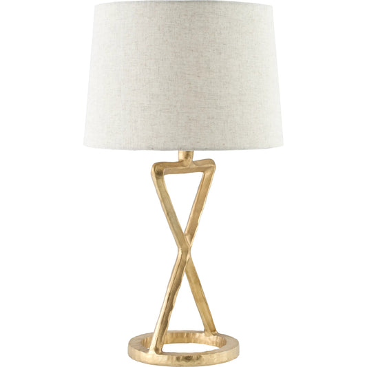 Adaje Accent Table Lamp by Surya. Made from aluminum, cotton, metal in a unique style.