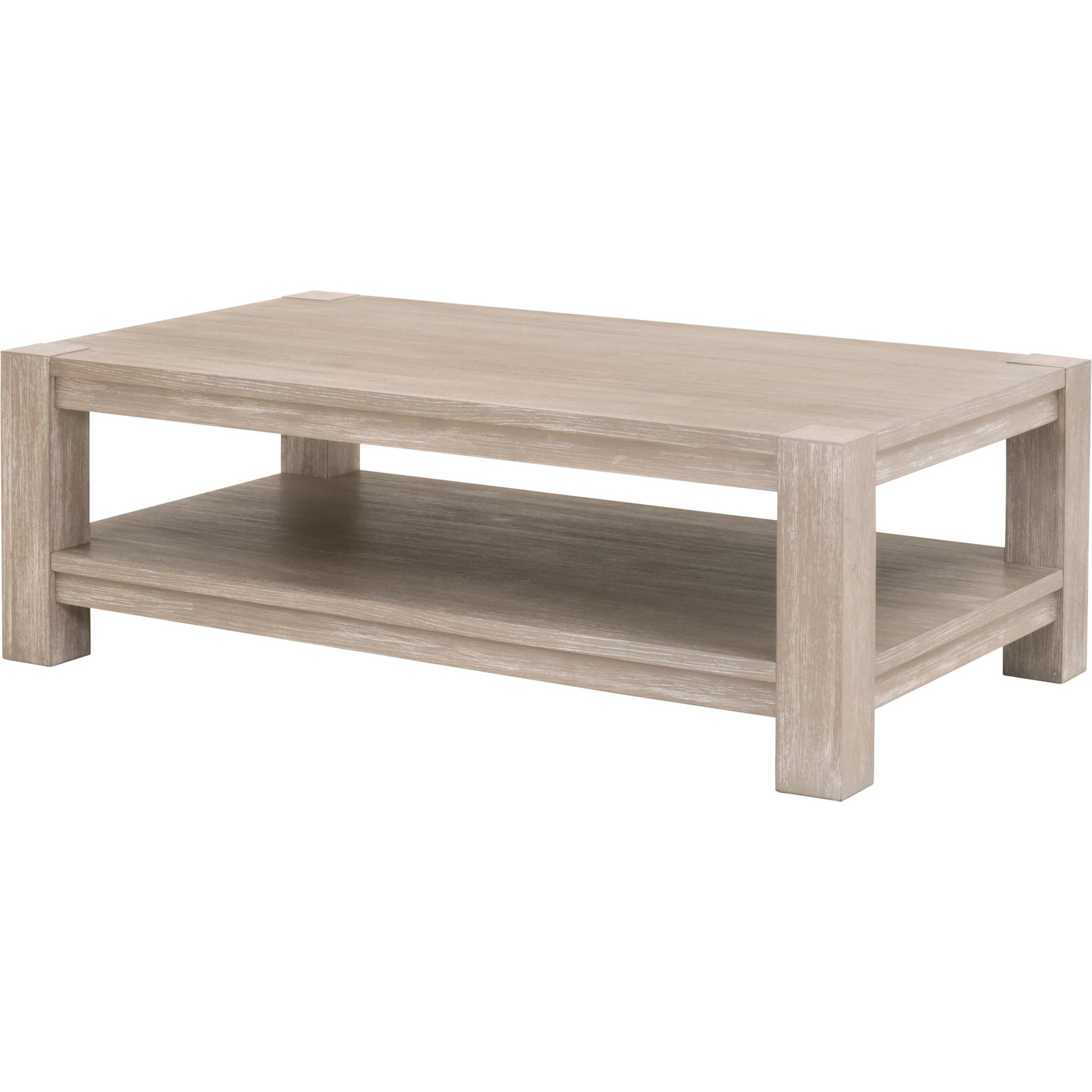 Adler Coffee Table by Essentials For Living in natural gray acacia. Made from solid beech wood, acacia veneer, mdf in a transitional style.