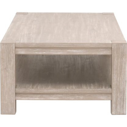 Adler Coffee Table by Essentials For Living in natural gray acacia. Made from solid beech wood, acacia veneer, mdf in a transitional style.