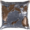 Metallic - Silver, Dark Brown, Light Gray / Down Feather