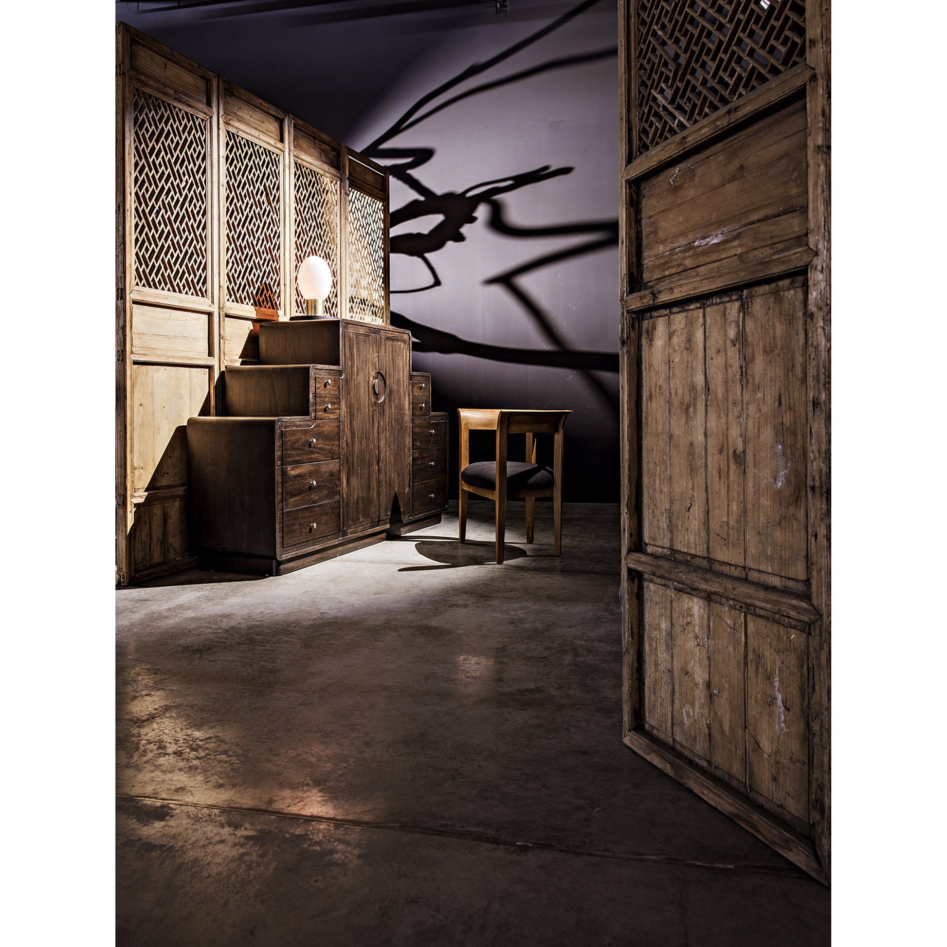 Webster Club Chair by Noir. Made from teak in a transitional style.