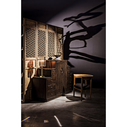 Webster Club Chair by Noir. Made from teak in a transitional style.