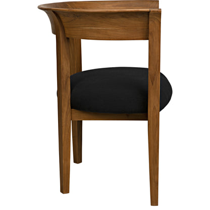 Webster Club Chair by Noir. Made from teak in a transitional style.