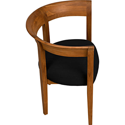 Webster Club Chair by Noir. Made from teak in a transitional style.