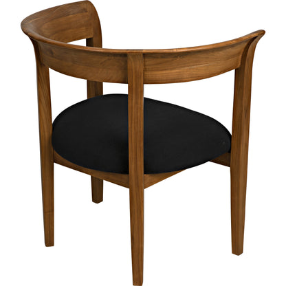 Webster Club Chair by Noir. Made from teak in a transitional style.