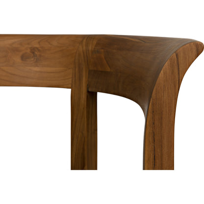 Webster Club Chair by Noir. Made from teak in a transitional style.