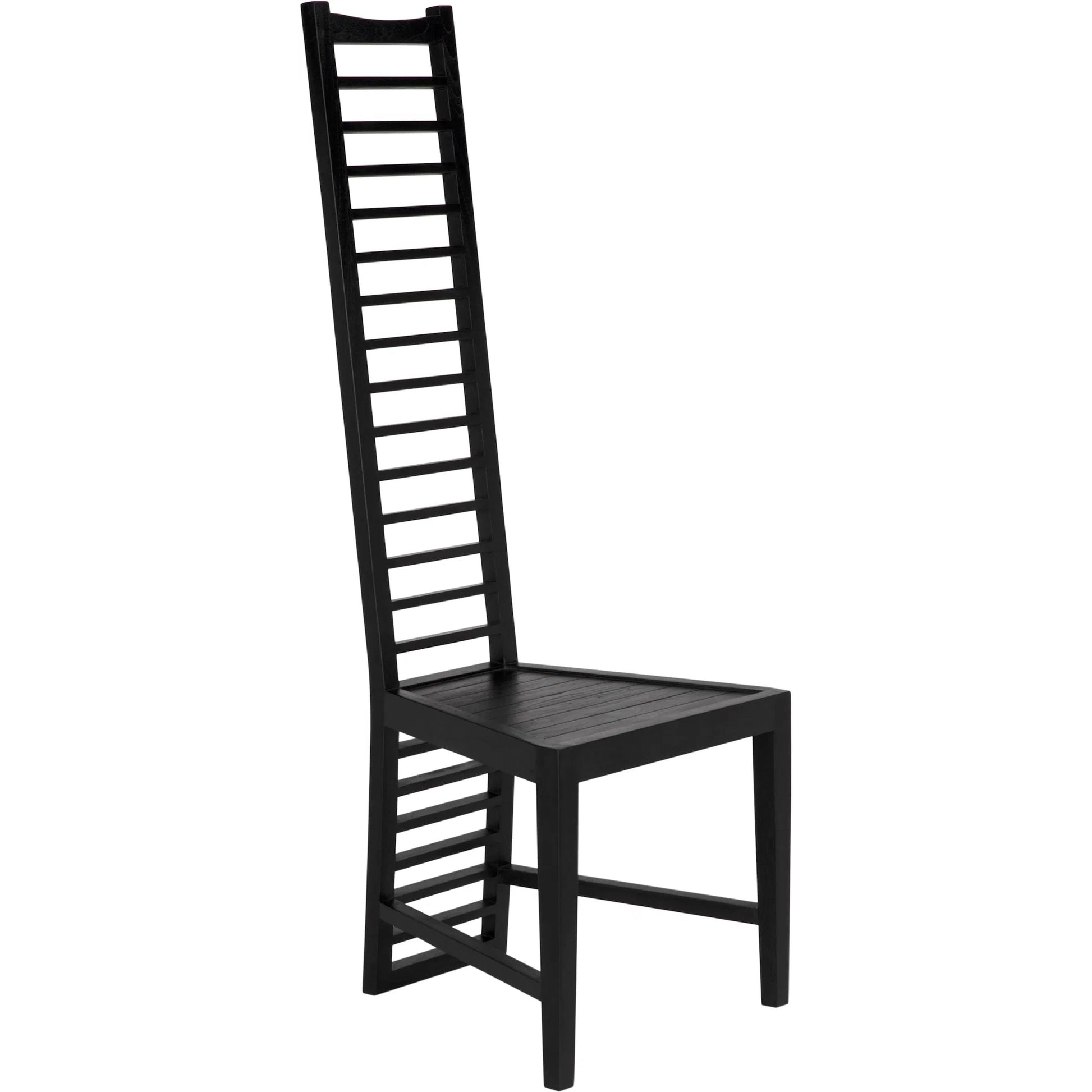 Morris Chair by Noir in charcoal black. Made from mindi in a eclectic & global style.