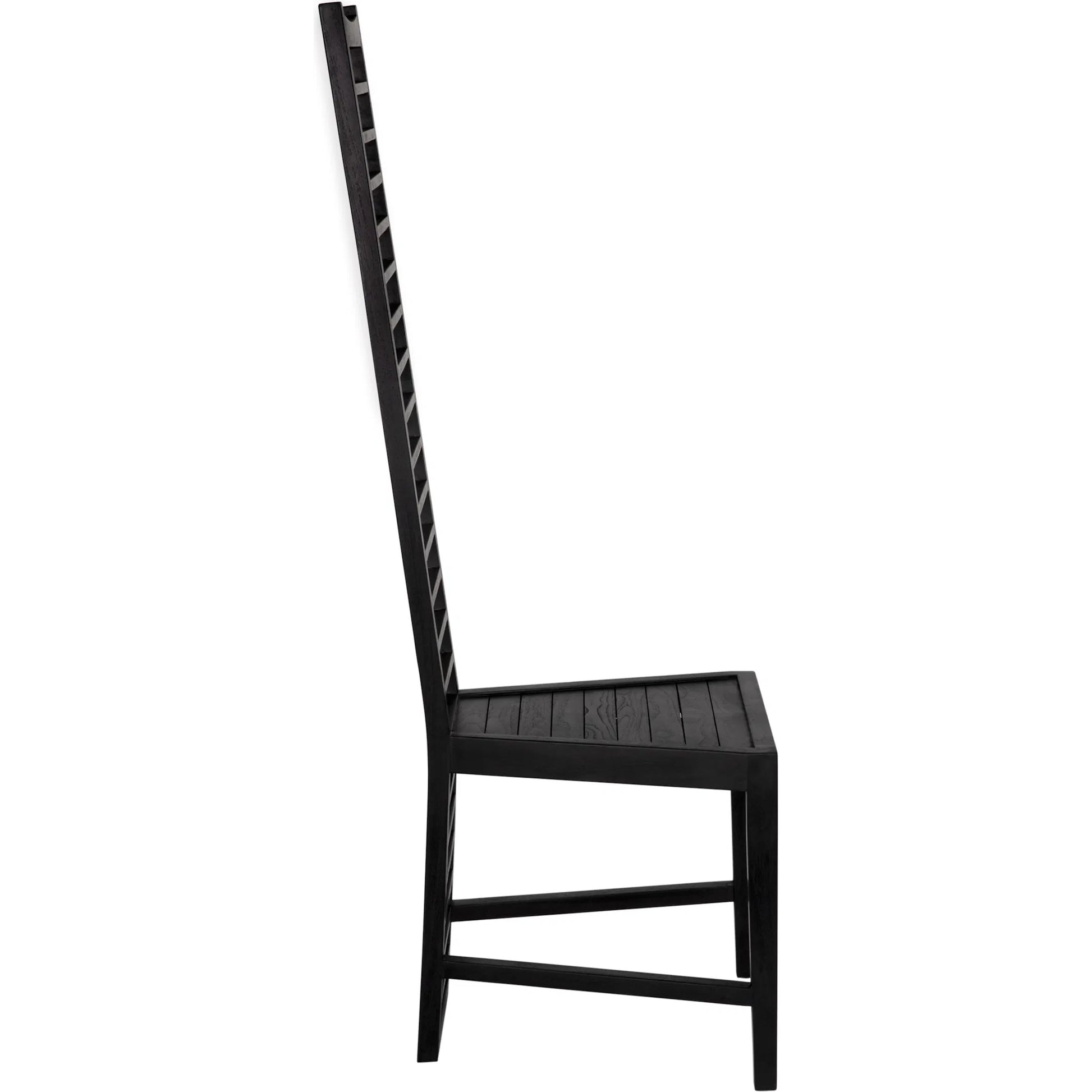 Morris Chair by Noir in charcoal black. Made from mindi in a eclectic & global style.