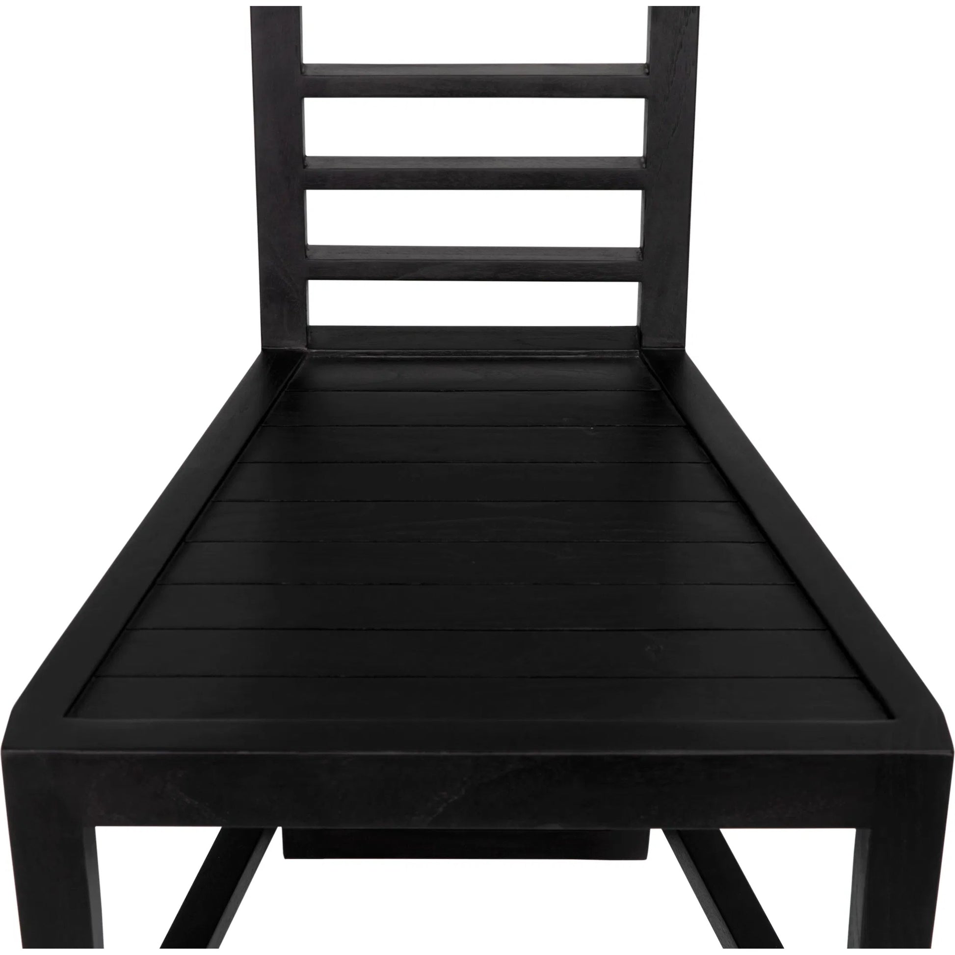 Morris Chair by Noir in charcoal black. Made from mindi in a eclectic & global style.