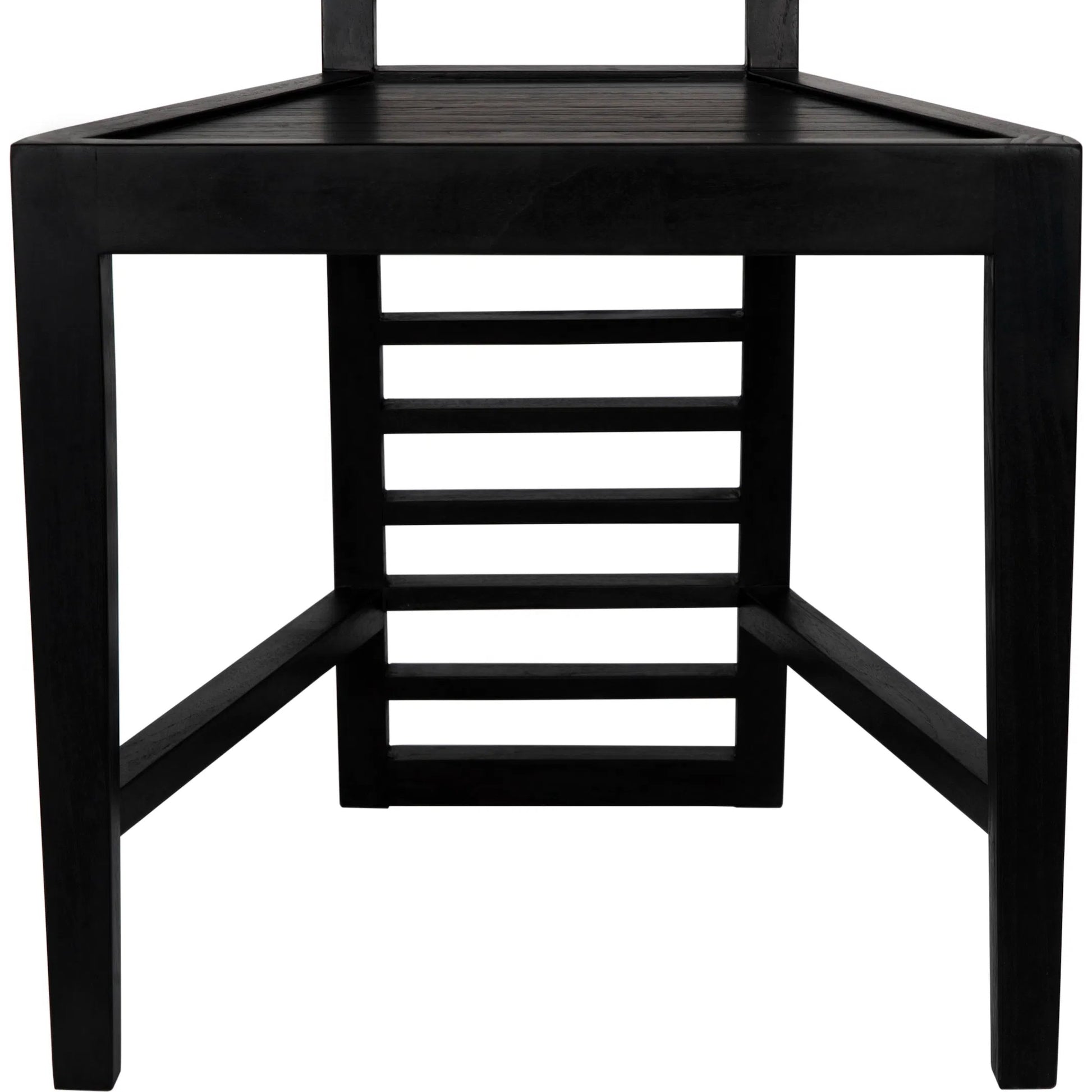 Morris Chair by Noir in charcoal black. Made from mindi in a eclectic & global style.