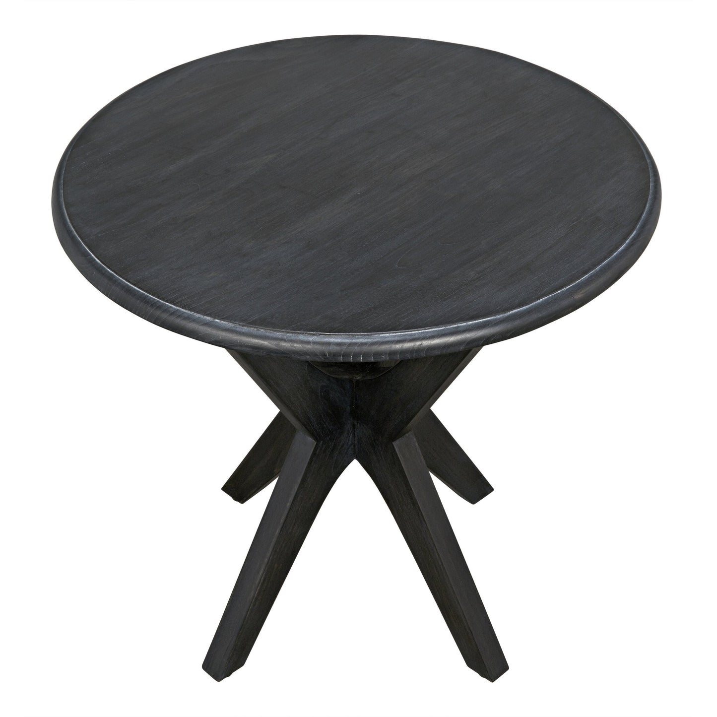 006 S-334796 | Additional Silo | Fox Side Table by Noir in charcoal black. Made from sungkai in a modern style.