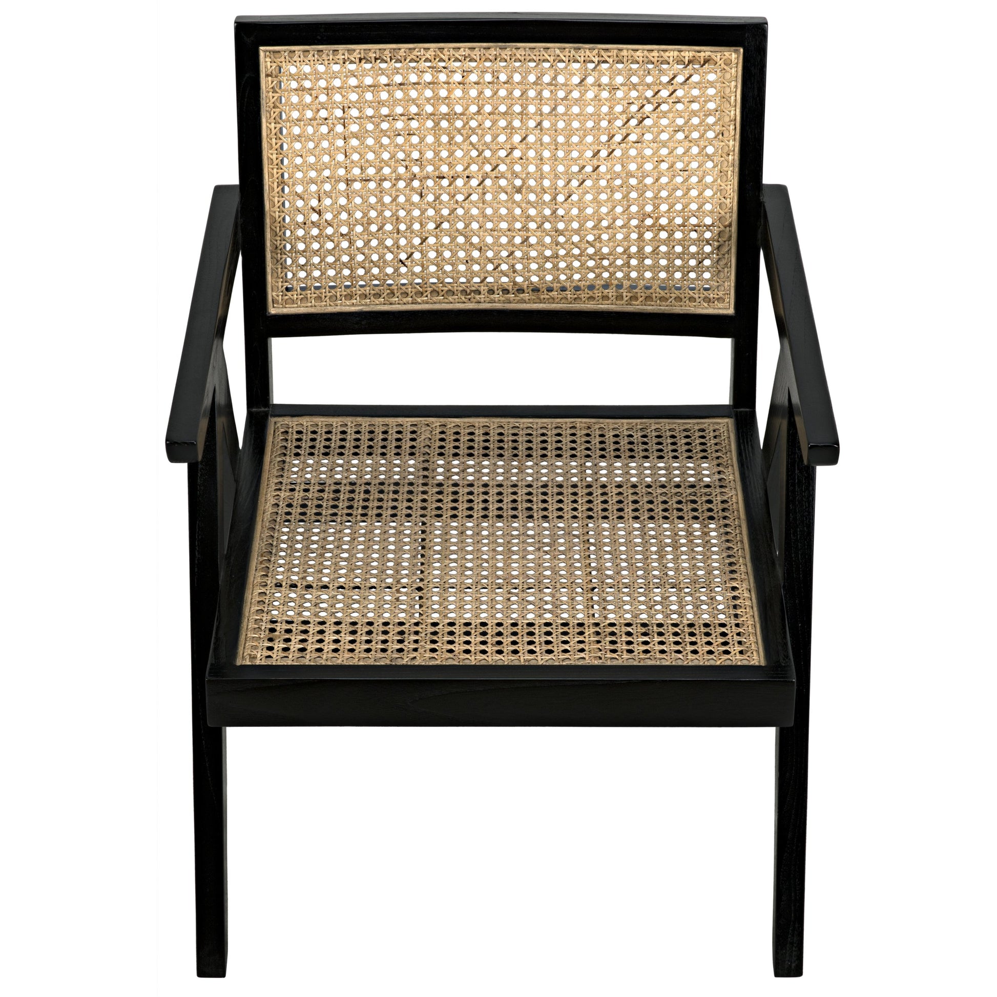 Jude Relax Chair by Noir in charcoal black. Made from sungkai wood in a modern style.