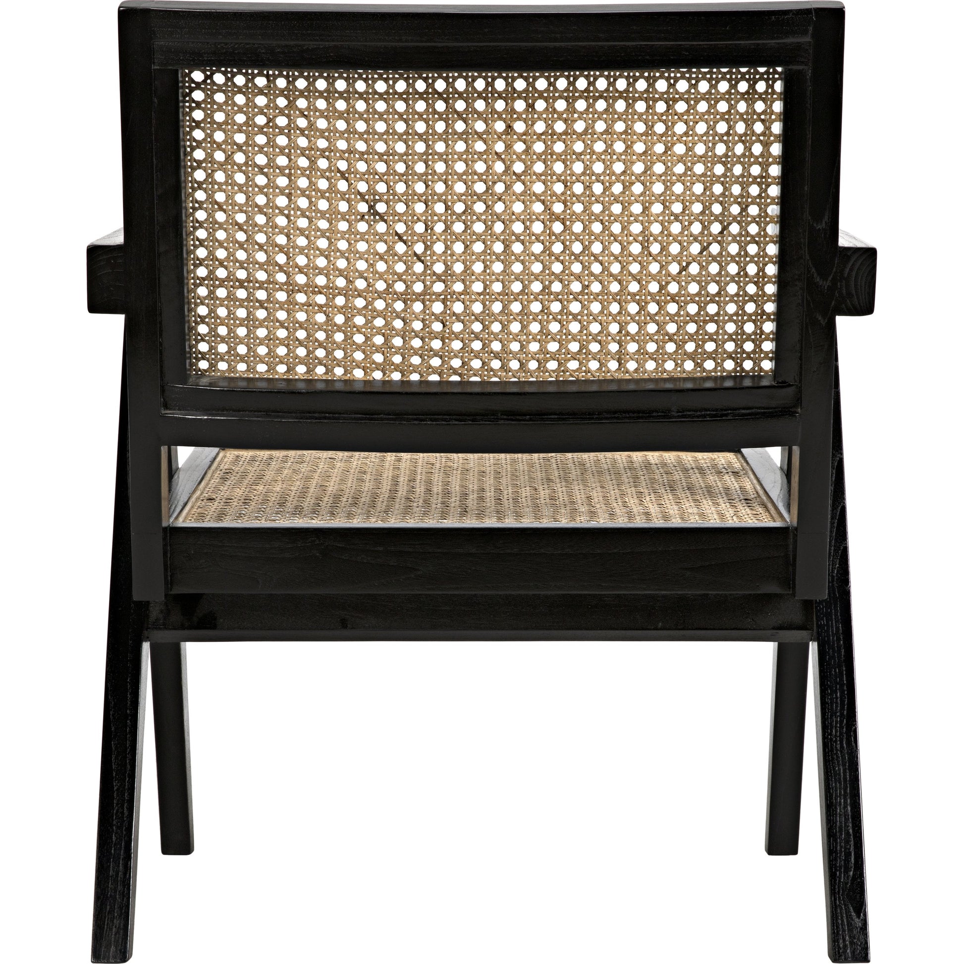 Jude Relax Chair by Noir in charcoal black. Made from sungkai wood in a modern style.