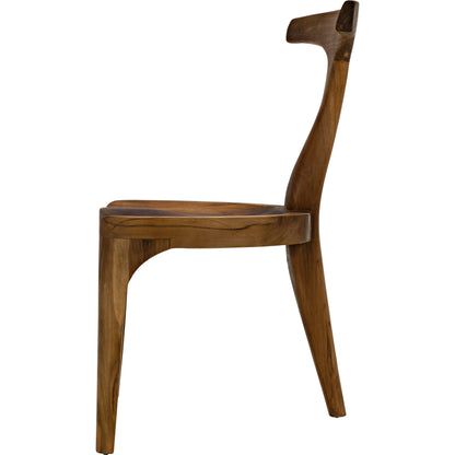 Bosch Chair by Noir in clear coat satin. Made from teak in a modern style.