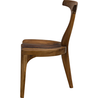 Bosch Chair by Noir in clear coat satin. Made from teak in a modern style.