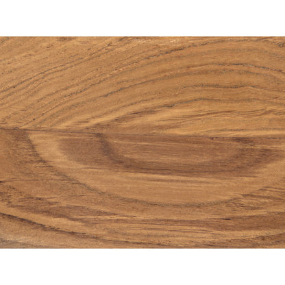 Laila Chair by Noir in clear coat satin. Made from teak, leather in a transitional style.