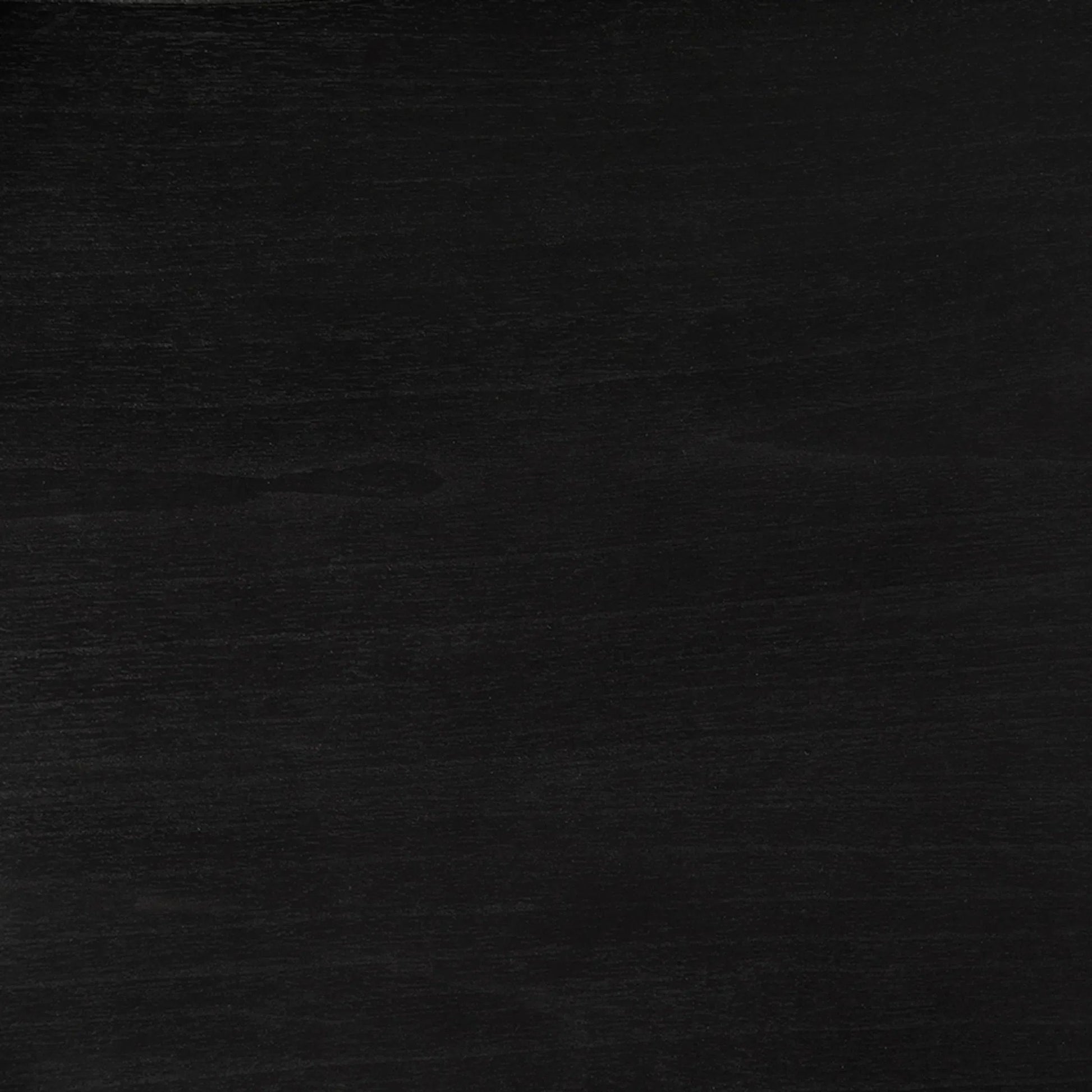 Augustus Desk by Noir in charcoal black. Made from mindi, brass hardware in a unique style.
